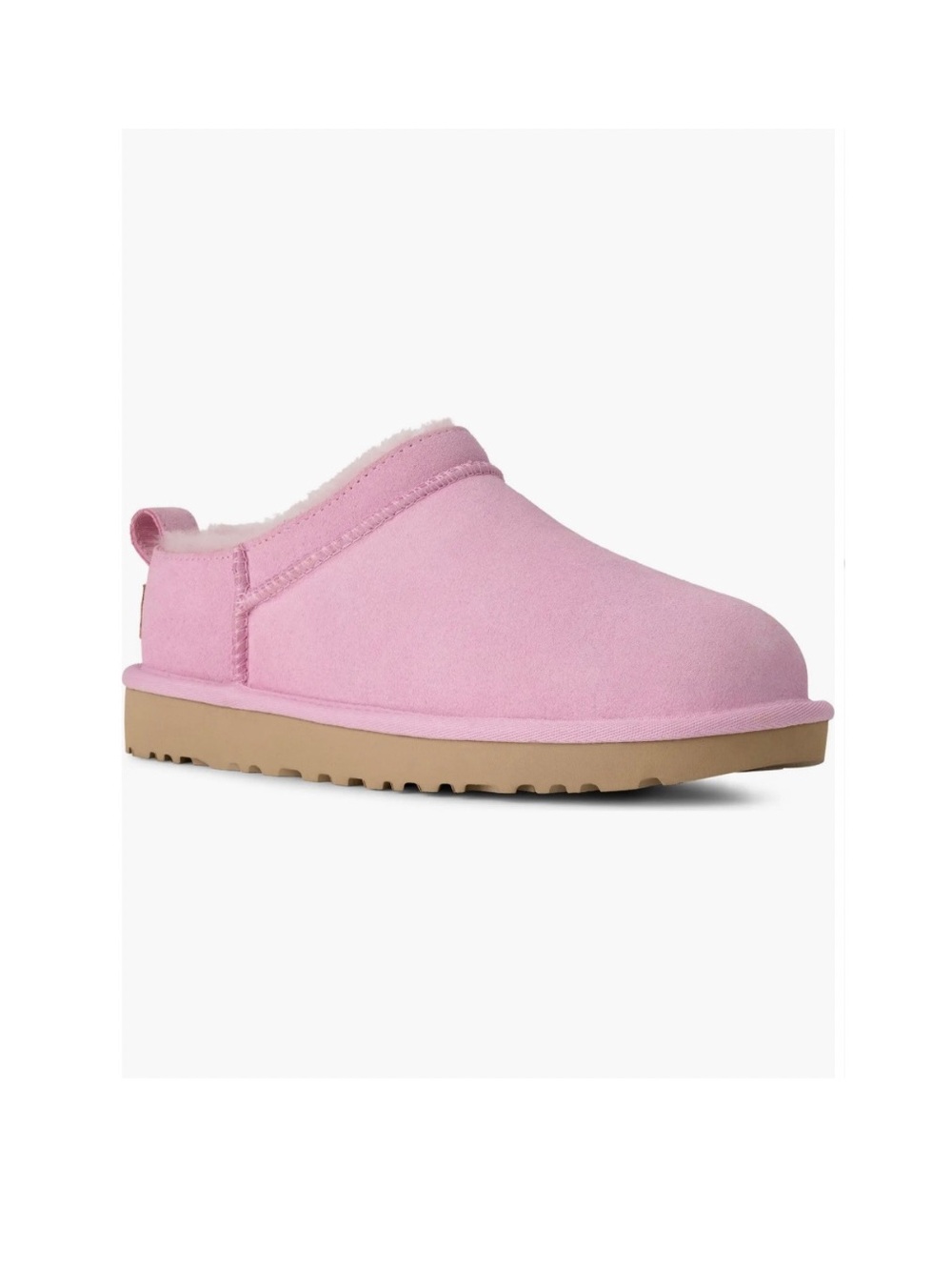 UGG Micro Pink Diamond Slip-On Booties - Size 8